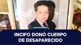 Julio César was missing for 3 years; his body had been donated to the IPN without being identified