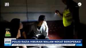 Polisi Razia Hiburan Malam Nekat Beroperasi
