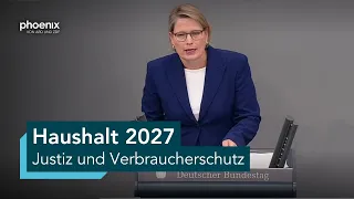 Aussprache zum Haushalt für Justiz und Verbraucherschutz | 10.09.26