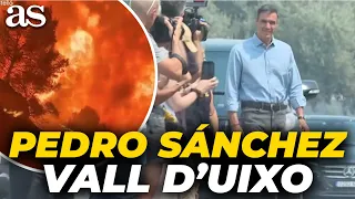 PEDRO SÁNCHEZ VISITA la ZONA del INCENDIO ACTIVO en la VALL D'UIXÓ | INCENDIOS ESPAÑA