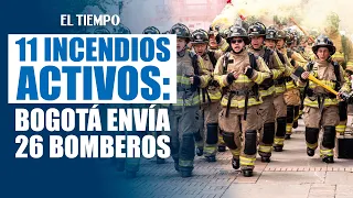 Forest fires in Tolima leave 11 active hot spots as Bogotá sends 26 firefighters | EL TIEMPO