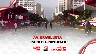 Final preparations on Avenida Brasil for the grand civic-military parade for Independence Day