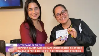 See who the Rádio MIX giveaway winners are and how the prize delivery went