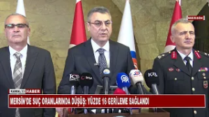 VALİ ATİLLA TOROS MERSİN'DEKİ ASAYİŞ VERİLERİNİ PAYLAŞTI @Kanal33mersin