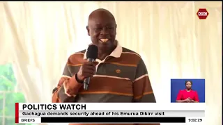 Gachagua demands security ahead of his Emurua Dikirr visit