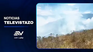 Cotopaxi: Fire has affected about 60 hectares of Quinticusig Hill | Televistazo | Ecuavisa