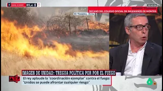 El decano del Colegio de Ingenieros de Montes avisa sobre la inversión en prevención - Al Rojo Vivo
