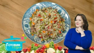 Рис с фаршем – быстрый плов на сковороде | готовим с Адель