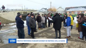 Protest împotriva taxelor susținut de Partidul SOS, la Sagna