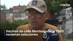 RECLAMO DE VECINOS DE CALLE MONTEAGUDO AL 1500