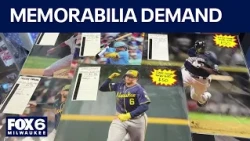World Series: Brewers memorabilia in high demand at Kenosha shop | FOX6 News Milwaukee