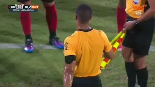 El central decretó penal a favor del Cúcuta Deportivo, pero Jaime Peralta lo falló ante Alianza V.
