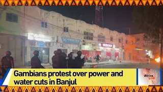 Gambians protest over power and water cuts in Banjul