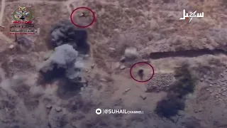 الطيران المسير يهاجم العناصر الانقلابية بمحافظة حجة