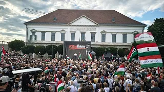 El partido de Orbán se manifiesta en defensa de la democracia, pero sin Viktor Orbán