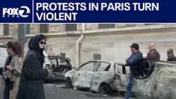 Protests in Paris turn violent | KTVU
