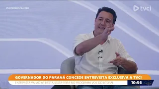 GOVERNADOR DO PARANÁ CONCEDE ENTREVISTA EXCLUSIVA A TVCI.