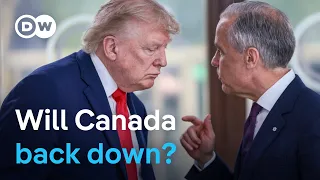 Trump bans $1 billion in Canadian imports as trade fight escalates | DW News