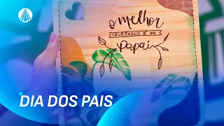 Tábua de Churrasco Dia dos Pais em Boho com Stencil | Faça Você Mesmo