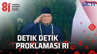 Upacara Detik Detik Proklamasi RI | PROKLAMASI RI 81
