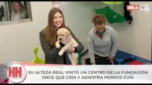LA INFANTA SOFÍA VISITÓ UN CENTRO DE LA FUNDACIÓN ONCE QUE CRÍA Y ADIESTRA PERROS GUÍA.