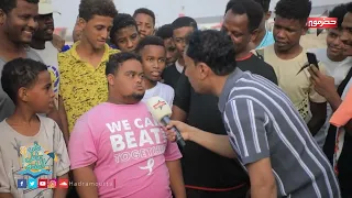 Alawi steals hearts on the town beach with his spontaneity and innocence