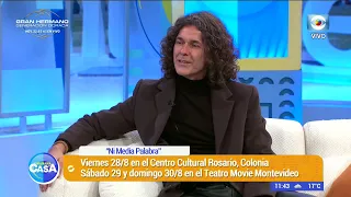 Mariano Martínez presents the play "Ni Media Palabra" in Uruguay