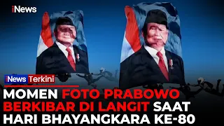 KEREN! Detik-detik Penerjun Polri Mengibarkan Foto Prabowo di Langit Cikeas | iNews Terkini 1/7