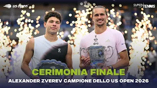 Zverev-Shelton, the trophy ceremony | 2026 US Open