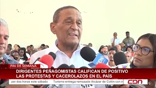 Dirigentes peñagomistas califican de positivas las protestas y cacerolazos en el país