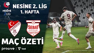 Seza Çimento Elazığspor vs. Sebat SK | Nesine 2nd League White Group Week 1 Match Highlights