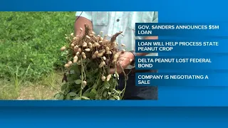 Gov. Sanders announces $5 million bridge loan for Delta Peanut