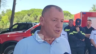 Zjarri në Shkozet nën kontroll, Drejtori Troplini: Një efektiv ende në spital