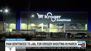 Warren County man sentenced after stray bullet hits two women at Kroger