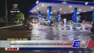 Severe thunderstorm causes chaos and COPECO issues climate change warning