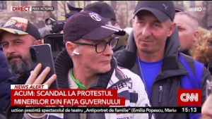Minerii i-au cerut demisia premierului Bolojan la mitingul din Piața Victoriei