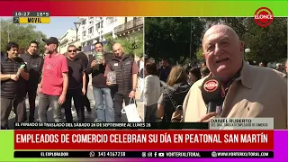 Commercial employees celebrate their day on San Martín Pedestrian Street - ELONCE - 09/26/2026