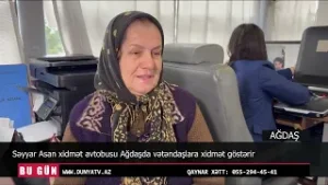 Ağdaş Səyyar Asan avtobusu Ağdaşda vətəndaşlara xidmət göstərir