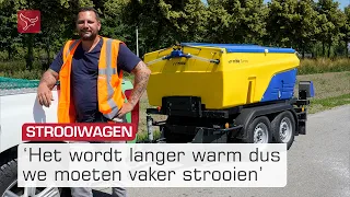 Strooiwagen de weg op in Dronten door hitte | Omroep Flevoland