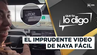 Influencer films herself driving at over 200 km/h | I'm telling you