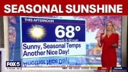 DC weather: Seasonal sunshine Thursday with highs near 66 degrees