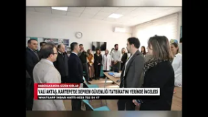 VALİ AKTAŞ, KARTEPE’DE DEPREM GÜVENLİĞİ TATBİKATINI YERİNDE İNCELEDİ