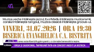 Organ and saxophone, together in a unique concert in Bistrița
