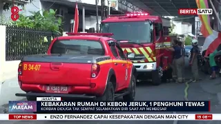 Kebakaran Rumah di Kebon Jeruk Jakbar, Satu Orang Meninggal Dunia #beritasatu