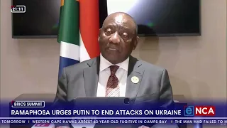 Ramaphosa, Putin discuss Ukraine war at BRICS Summit