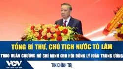 General Secretary and President To Lam presents the Ho Chi Minh Order to the Central Theoretical ...