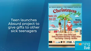 Teen launches Absurd project to give gifts to other sick teenagers