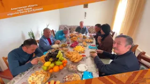 Открытие бюста Кунаева