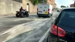 Car overturned in Nervi: what happened