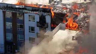 Drone video shows extent of Midvale apartment fire damage
